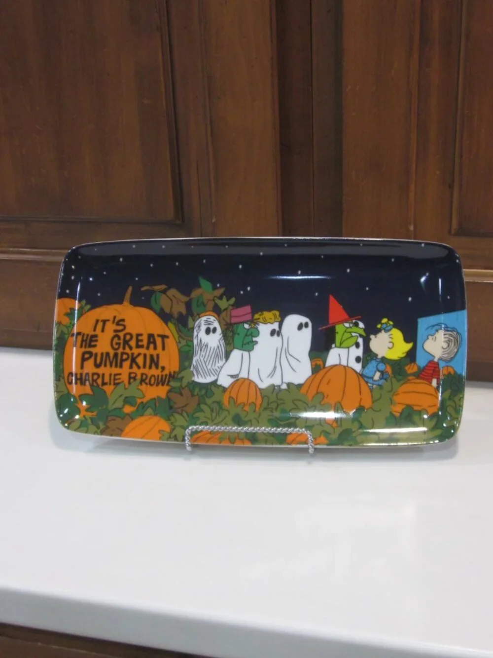 Great Pumpkin Peanuts Serving Platter